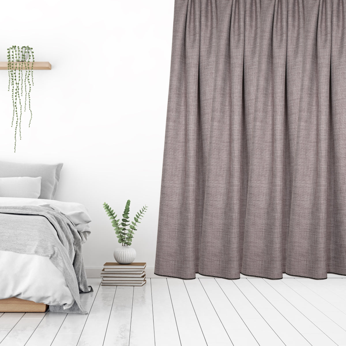 Blackout curtain "acoustic curtain" pink still life