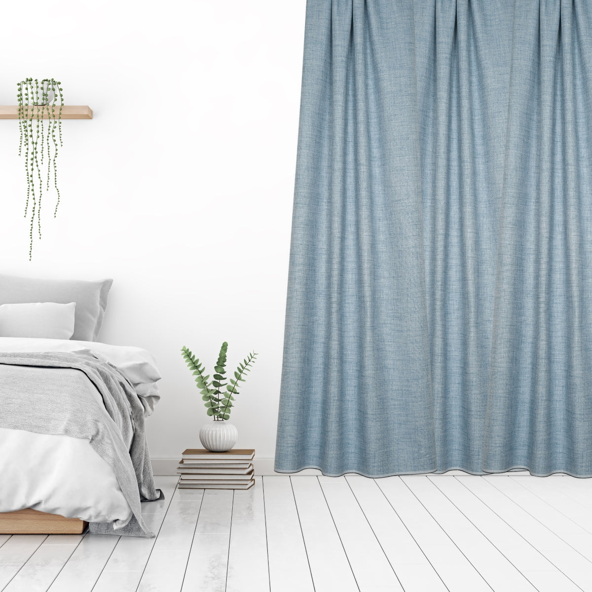Blackout curtain "acoustic curtain" sky blue Still