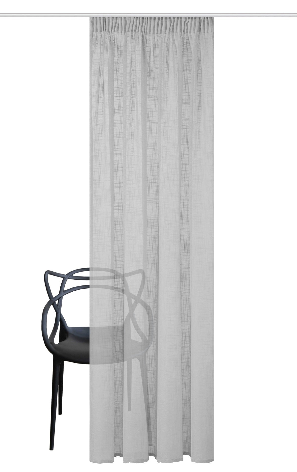 Rideau quotidien "rideau de velours" gris fabiu