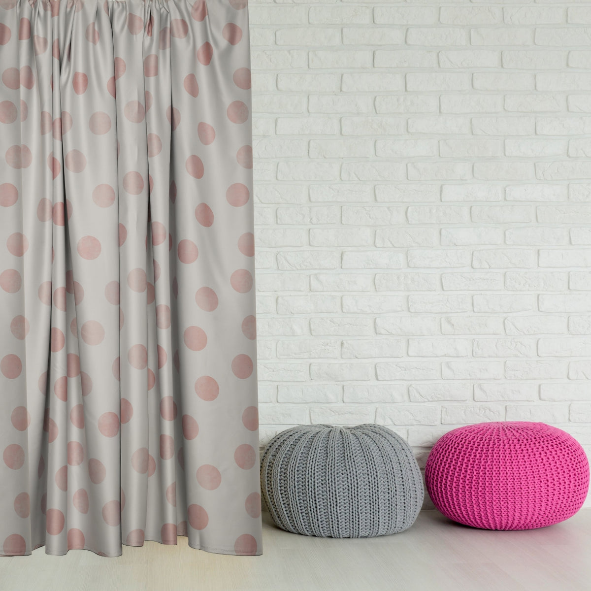 Tenda oscurante "Dots" rosa India