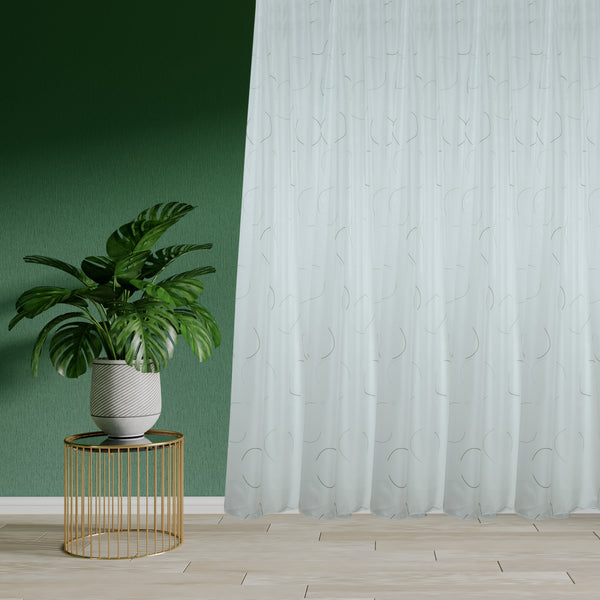 Day curtain grey green Levi