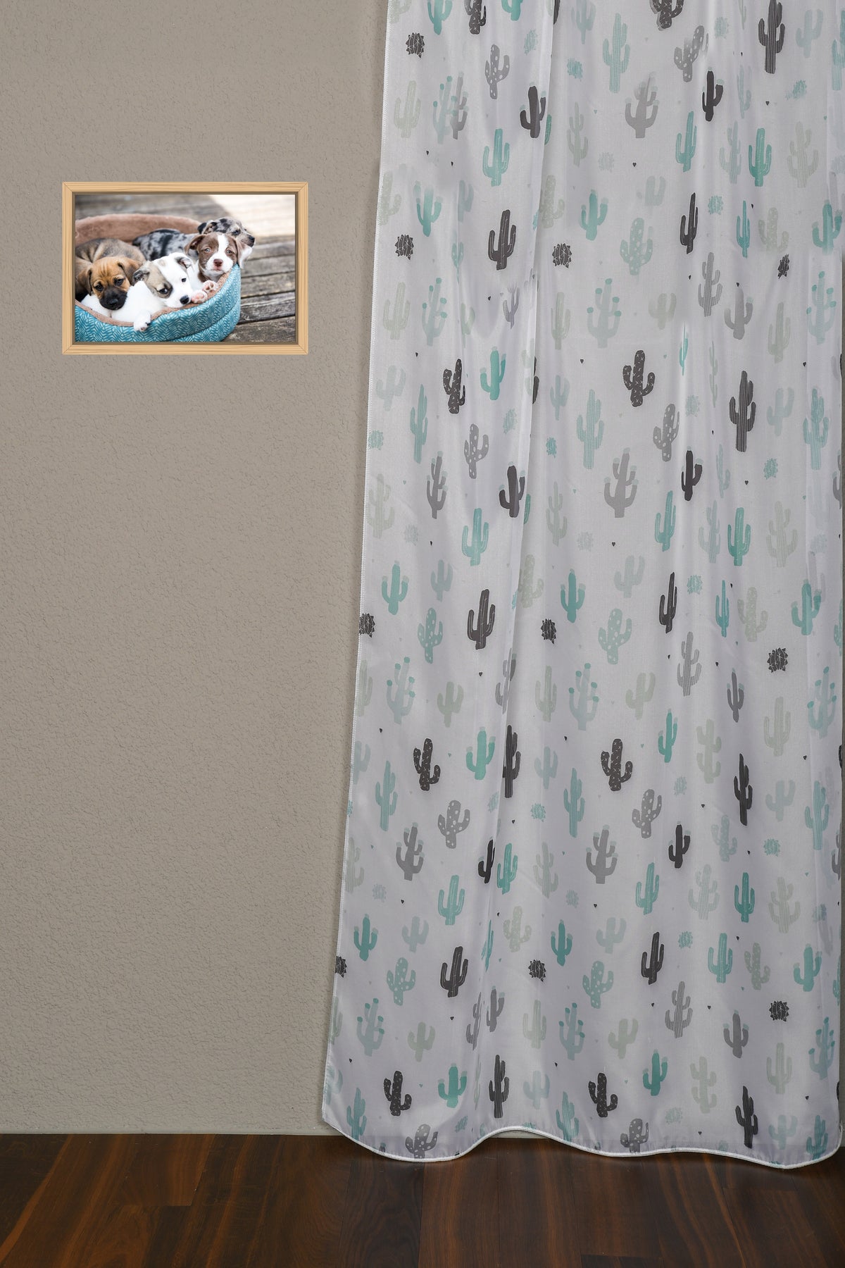 Curtain quotidien Mint Juan "Cactus"