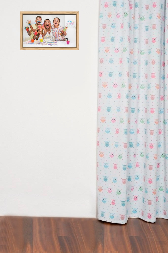Blackout curtain, colorful Furby "Owl"