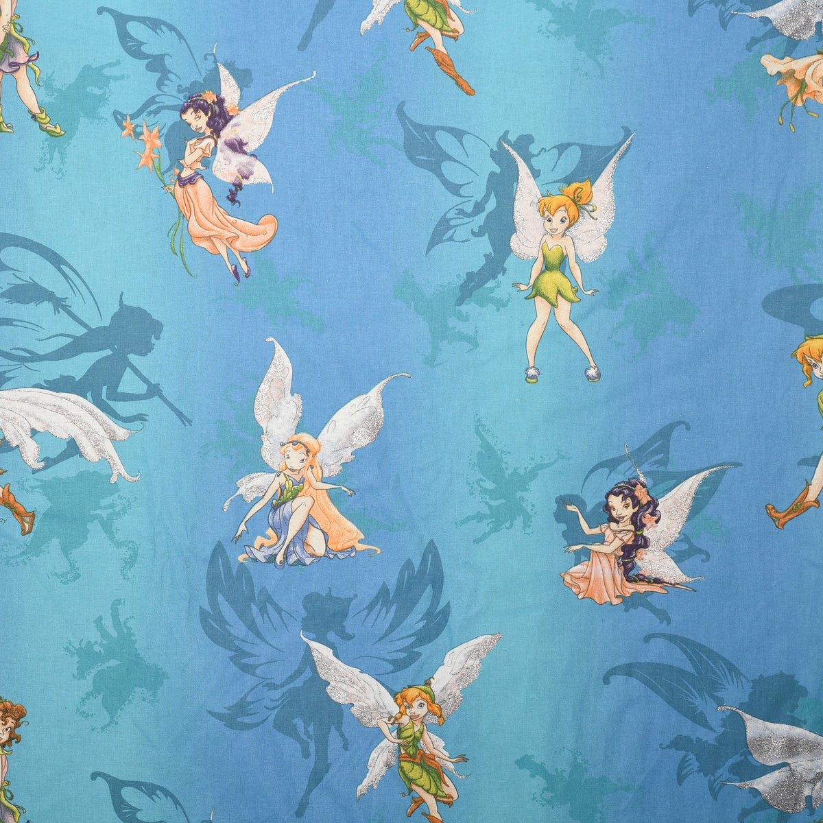 Night curtain "Fairy" turquoise-blue Charming