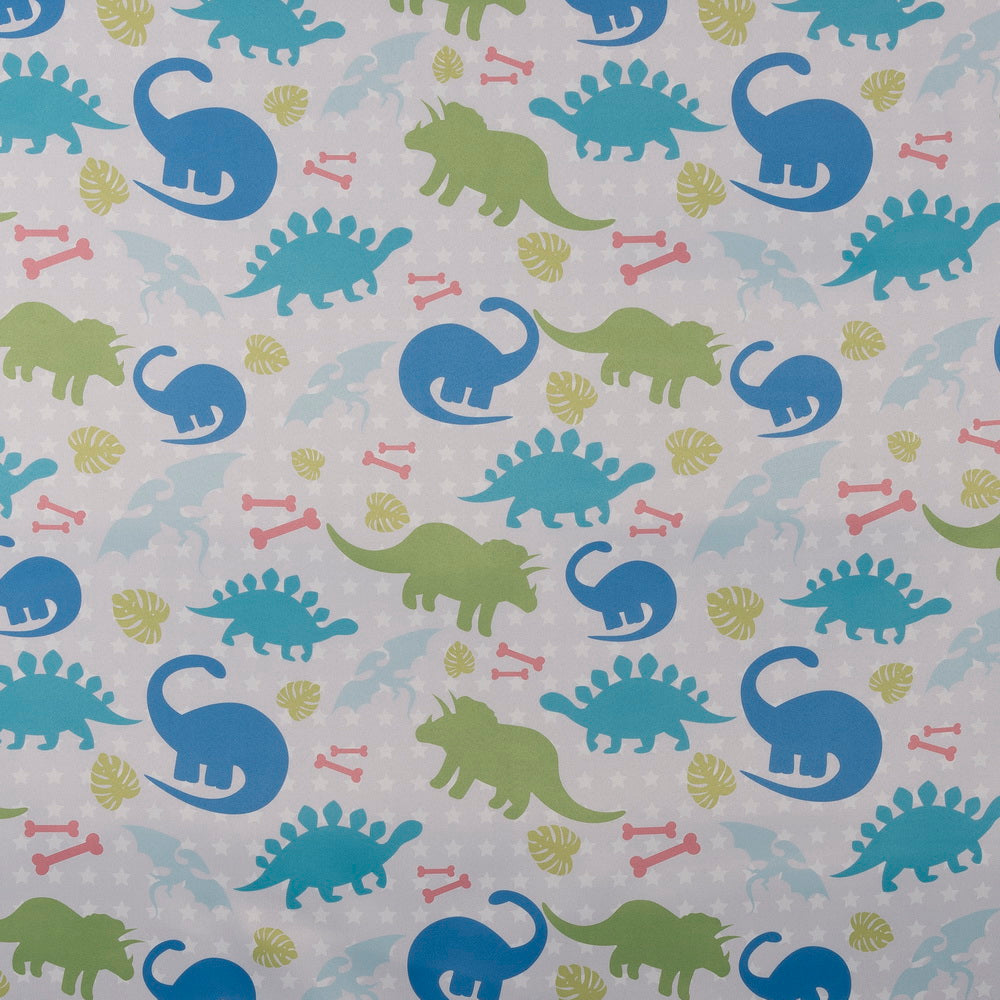 Curtain de dégoût bleu-vert dino "dinosaures"
