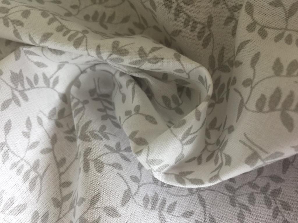 Grey night curtain Flurina "Flowers"