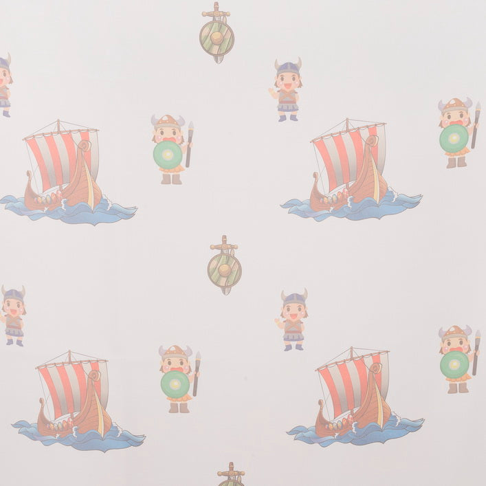 Colorful day curtain featuring Wickie "Pirates"